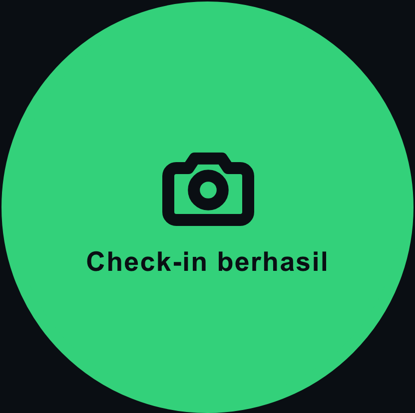 Tombol check-in success
